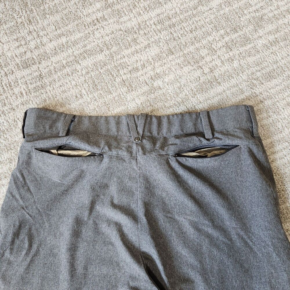 Coolibar men's Sun Protection Avalos Travel Pants Heather Gray size 36 x 30 - Picture 8 of 10